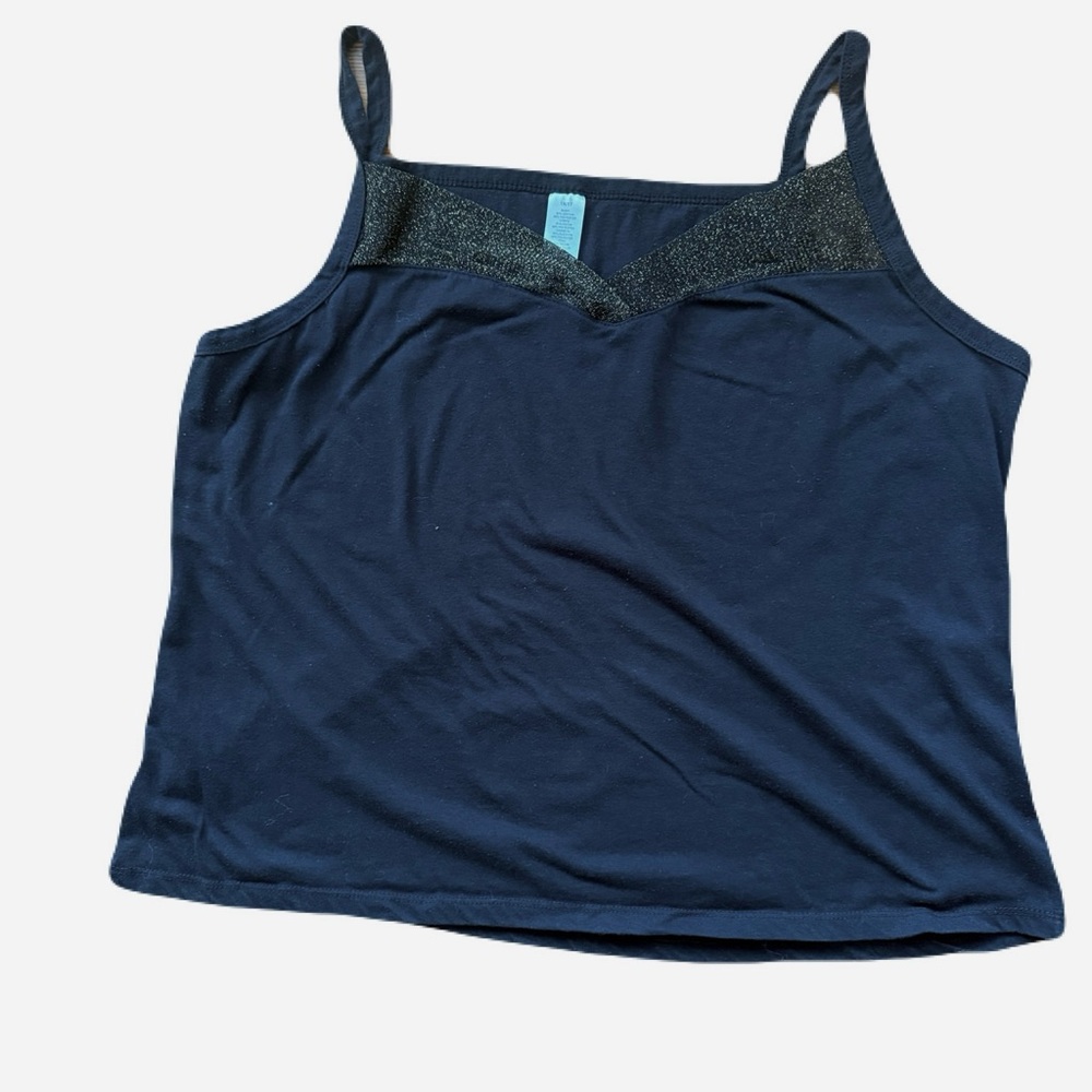 Black Cami with Gold Trim